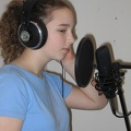 lizzy in the vocal booth at rdr