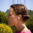 Woman with earphone 635396a