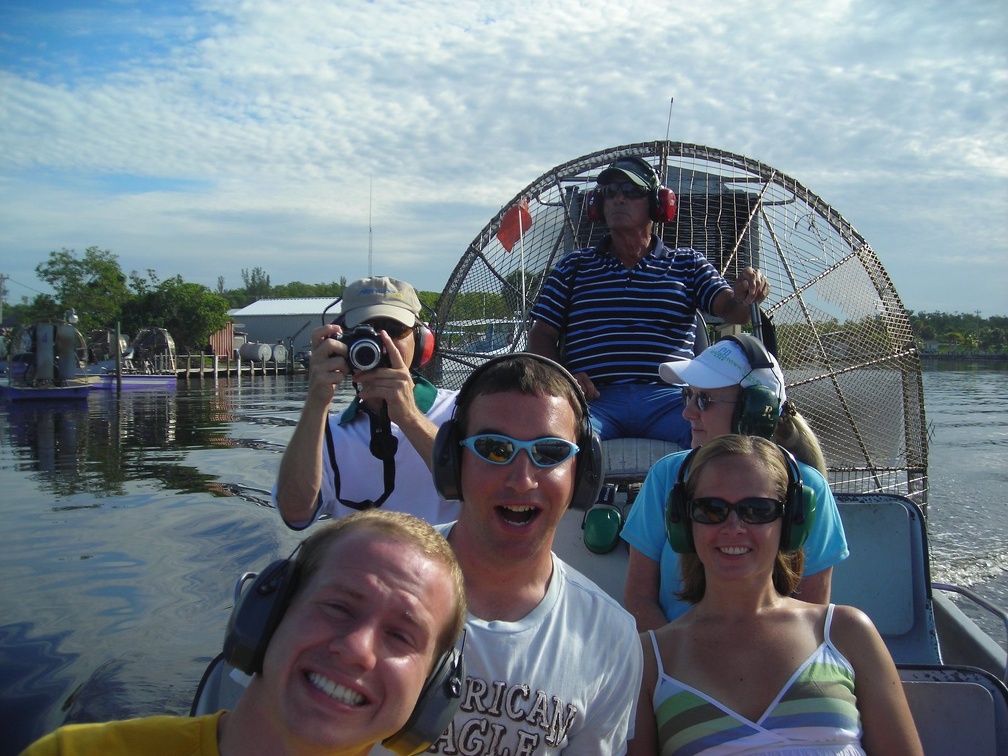 Me, Becky, &amp; Scott On The Airboat