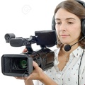 66247704-pretty-young-girl-with-a-professional-camcorder-on-white-Stock-Photo