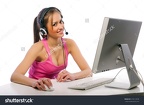 stock-photo-pretty-girl-with-a-headset-works-at-the-computer-218114578