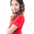 35479963-Young-brunette-woman-and-headphones-Stock-Photo