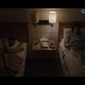 Jessica Biel as Lia Haddock wears headphones in Limetown s01e03 Rake