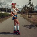 women-blonde-women-outdoors-baseball-caps-T-shirt-rollerskates-1151155-wallhere.com