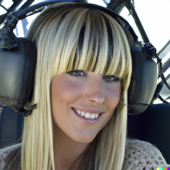 A high resolution photo of an attractive smiling young blonde woman with bangs wearing a large helicopter headset, detailed, realistic (2).jpg