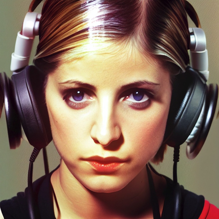 Sarah Michelle Gellar wearing headphones 68f78745-0252-479c-99d2-73c2d30e23c7