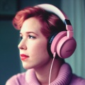 Molly Ringwald age 25 wearing pink headphones  48cbc75b-30d4-448f-932e-a1eb1c88191b